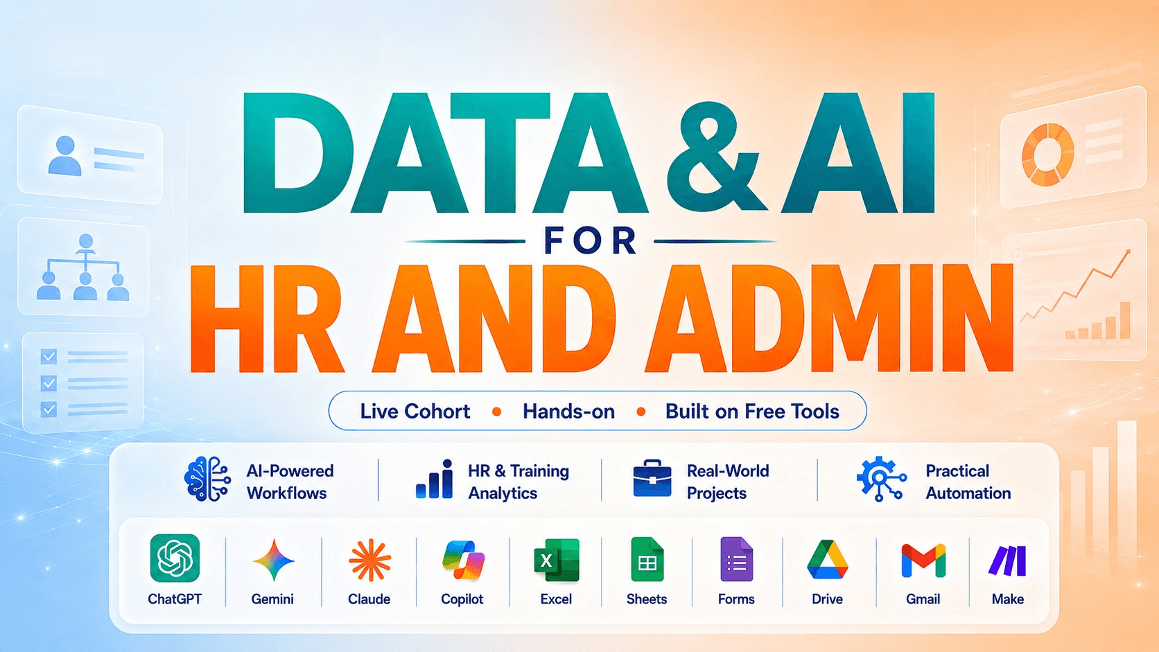 Data and AI for HR, Admin and Training